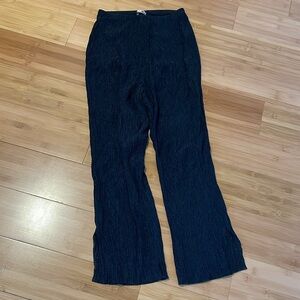 Neil and David black pants with ankle slit